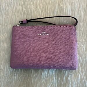Lavender Coach Wristlet